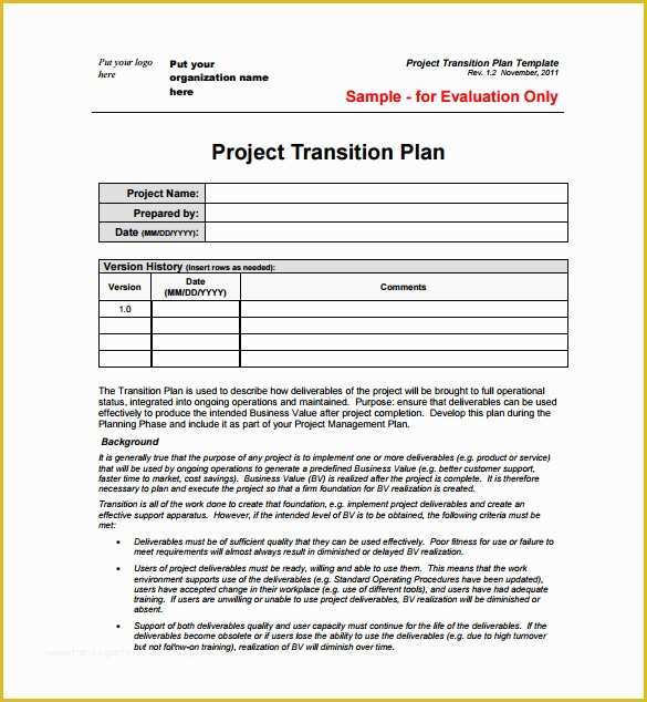 Free Project Plan Template Excel Of 23 Project Plan Template Doc Excel Pdf