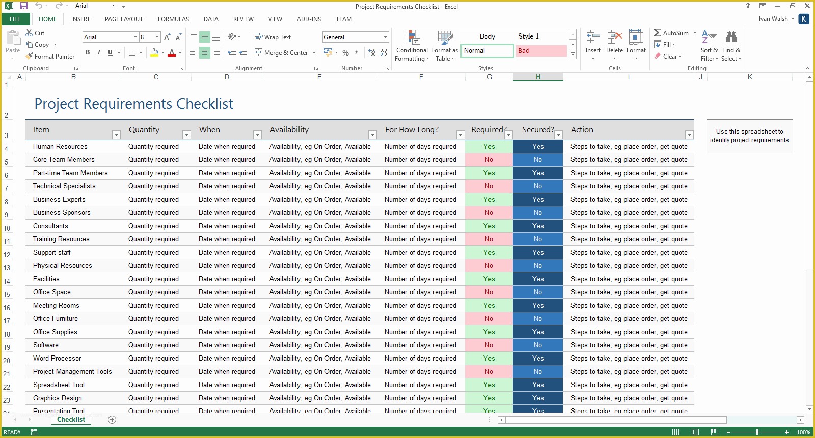 Free Project Plan Template Excel Of Project Plan Template – Download Ms Word & Excel forms