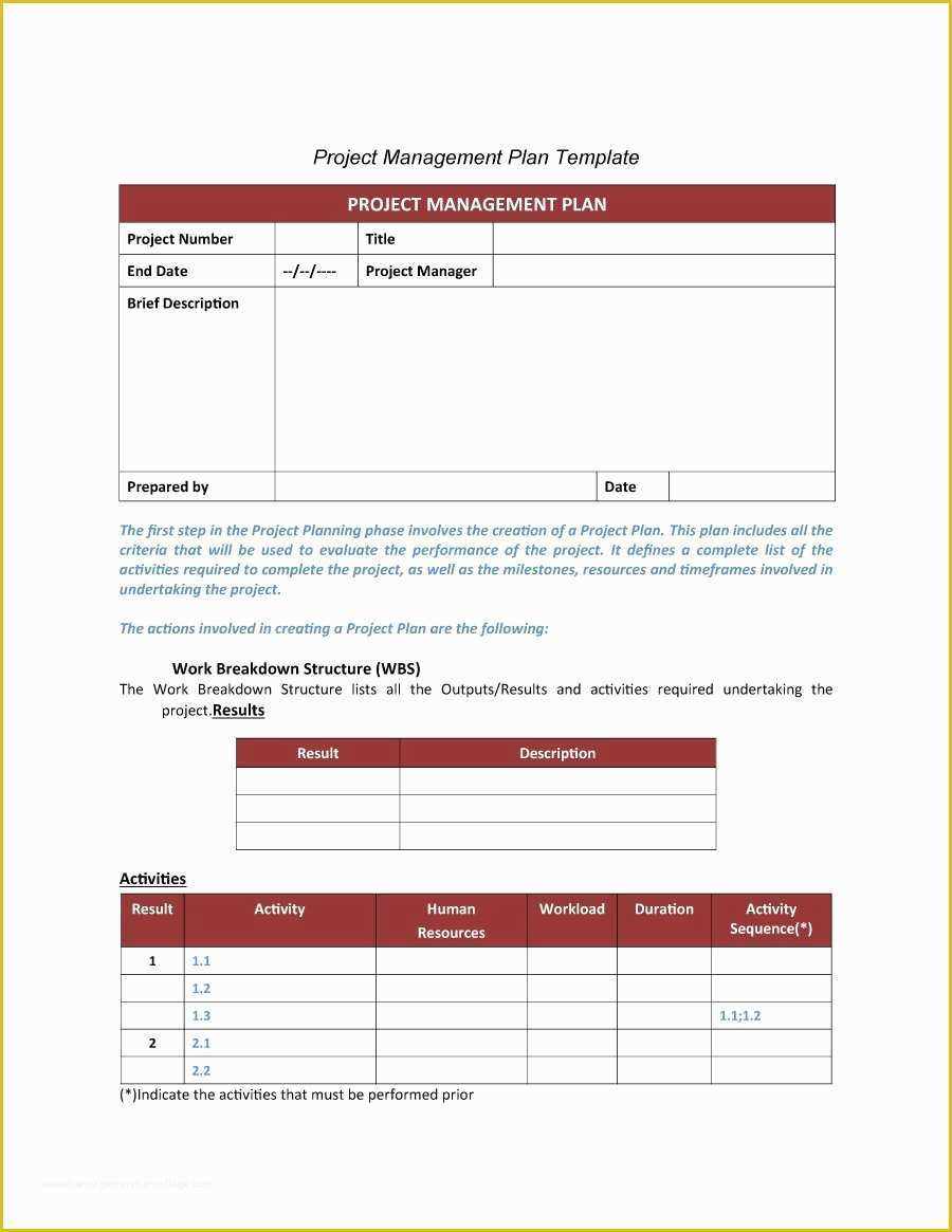 Free Project Plan Template Of 48 Professional Project Plan Templates [excel Word Pdf