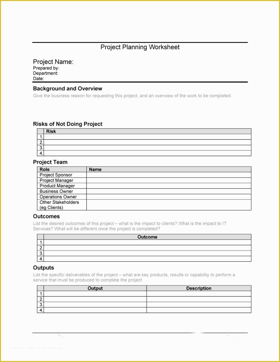 Free Project Plan Template Of 48 Professional Project Plan Templates [excel Word Pdf