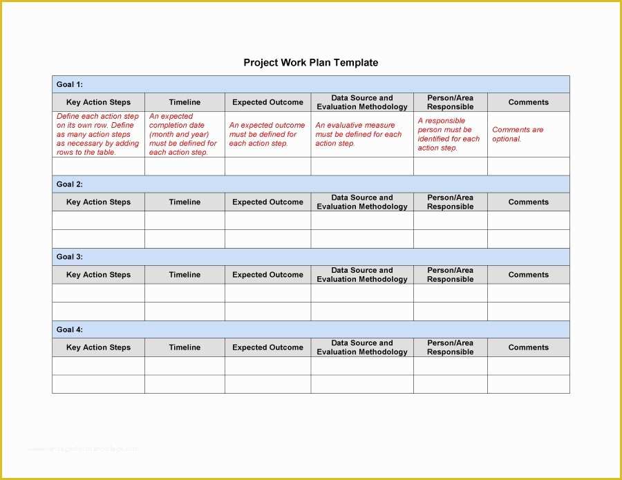 Free Project Plan Template Of 48 Professional Project Plan Templates [excel Word Pdf
