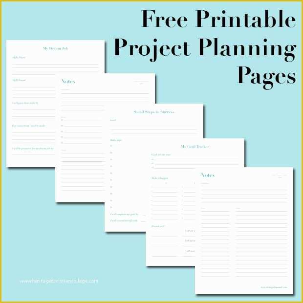 Free Project Plan Template Of Free Printable Project Planning Pages