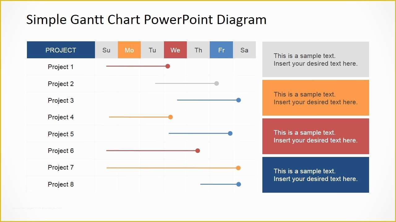 Free Project Plan Template Powerpoint Of Simple Gantt Chart Powerpoint Diagram Slidemodel