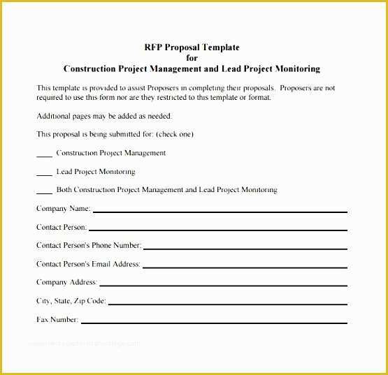 Free Project Proposal Templates for Word Of 11 Construction Project Outline Template