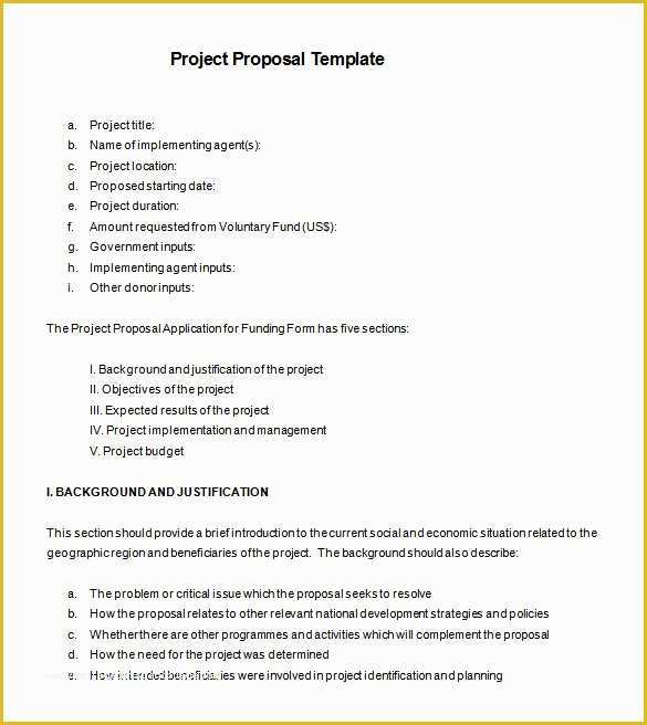 Free Project Proposal Templates for Word Of 24 Project Proposal Templates Pdf Doc