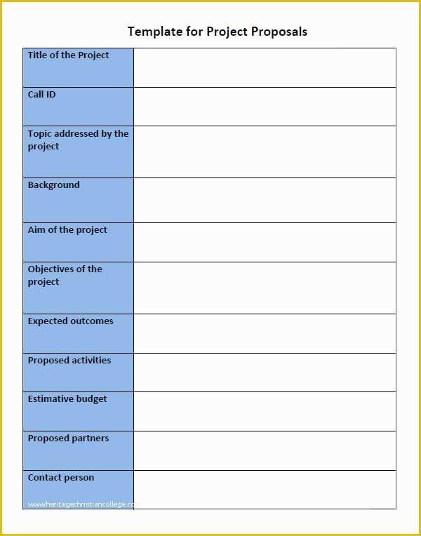 Free Project Proposal Templates for Word Of 25 Free Business Proposal Templates