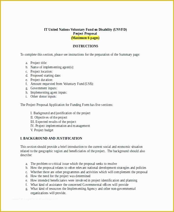 Free Project Proposal Templates for Word Of Free Project Proposal Templates Template Pdf