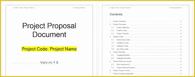 Free Project Proposal Templates for Word Of Project Proposal Template Free Project Management Templates