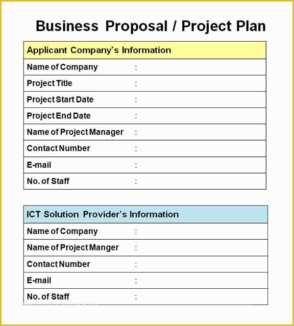 Free Project Proposal Templates for Word Of Sample Business Proposal Template 30 Documents In Pdf