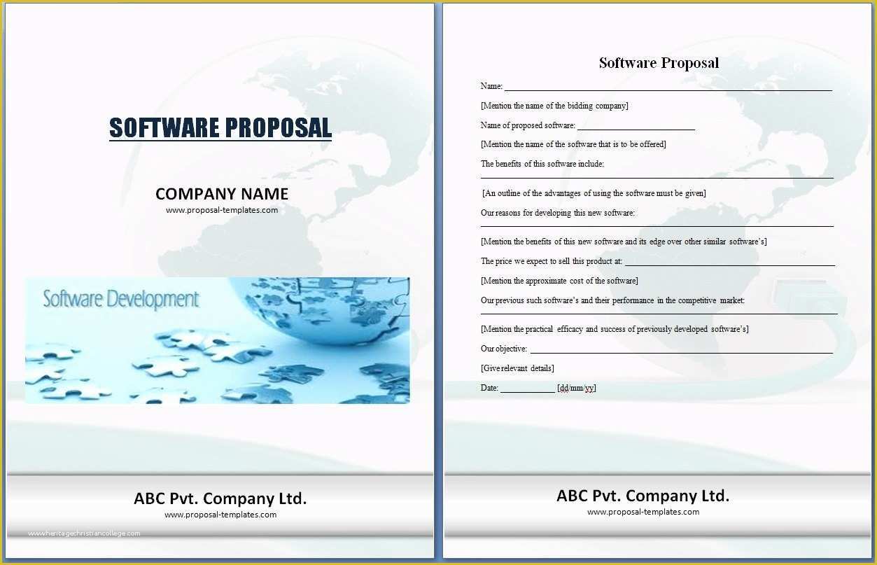 Free Project Proposal Templates for Word Of software Project Proposal Template Excel Xlts