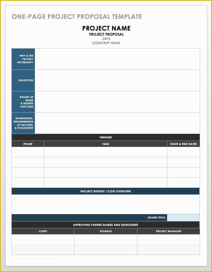 Free Project Templates Of 17 Free Project Proposal Templates