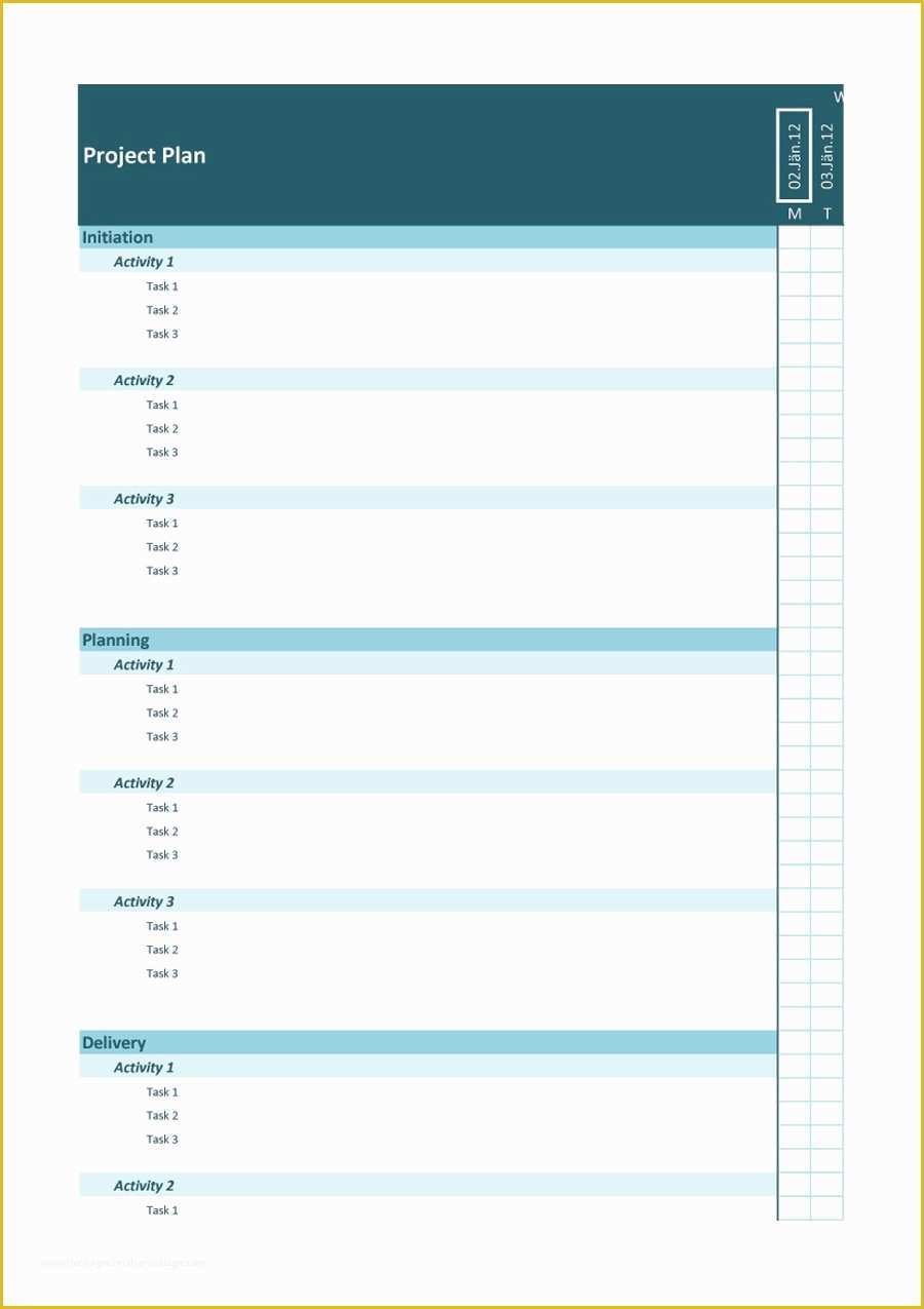 Free Project Templates Of 48 Professional Project Plan Templates [excel Word Pdf