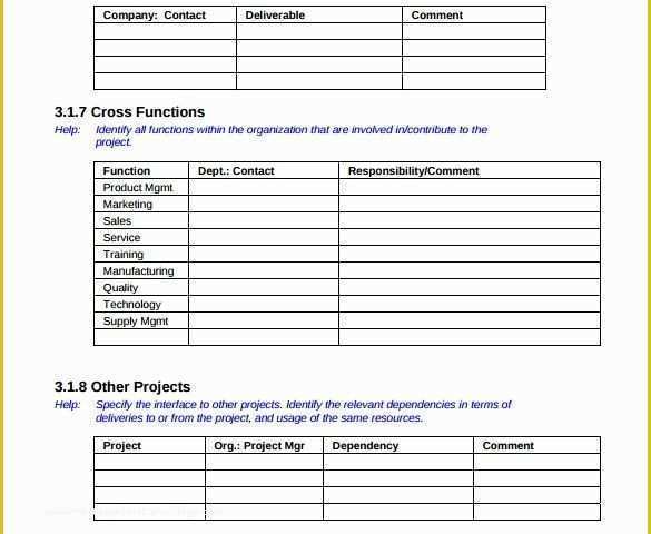 Free Project Templates Of 6 Sample Project Sheet Templates for Free Download
