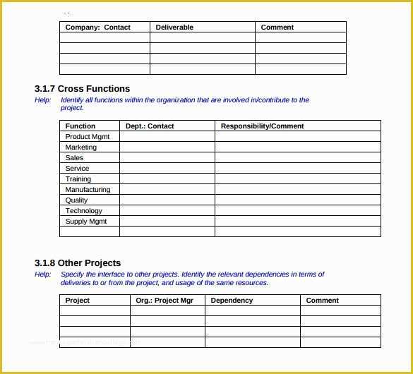 Free Project Templates Of 6 Sample Project Sheet Templates for Free Download