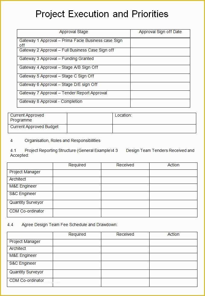 Free Project Templates Of 8 Project Execution Plan Template Doc Pdf Excel