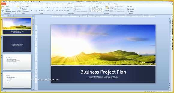 Free Project Templates Of Free Business Plan Template for Powerpoint 2013