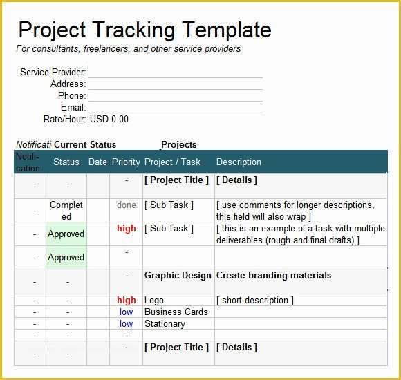 Free Project Tracking Template Of Excel Tracking Template 7 Free Download for Excel