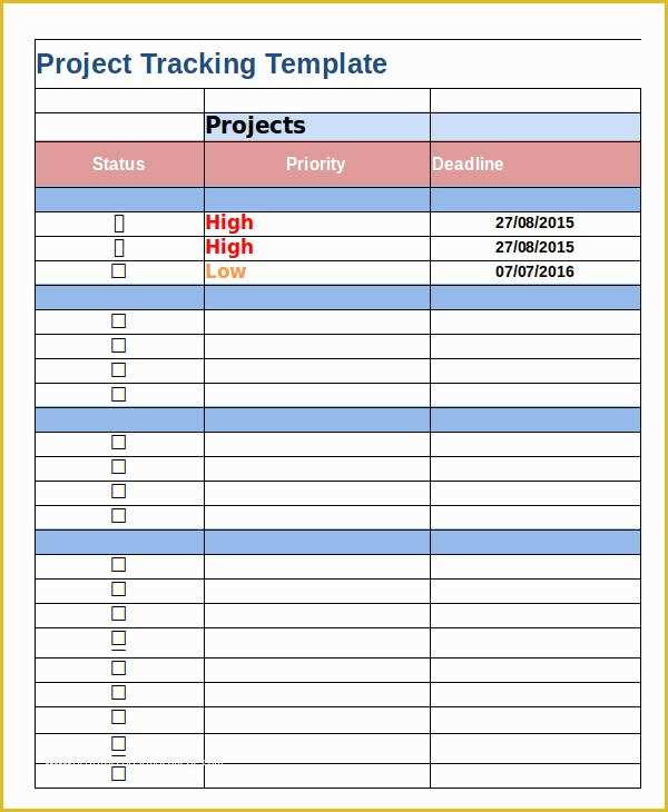 Free Project Tracking Template Of Project Tracker Excel 5 Free Excel Documents Download