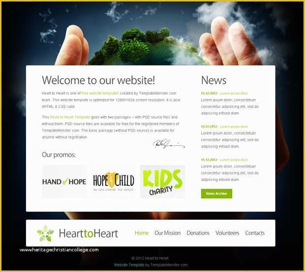 Free Project Website Templates Of 17 Charity HTML Website Templates Free & Premium Download