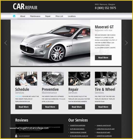 Free Project Website Templates Of 70 Best Car Auto Website Templates Free & Premium