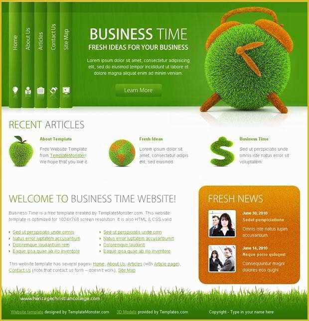 Free Project Website Templates Of Free Business Website Template Successful solution for