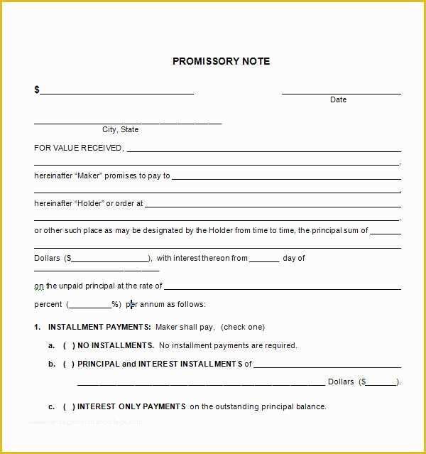 Free Promissory Note Template for A Vehicle Of Promissory Note 22 Download Free Documents In Pdf Word