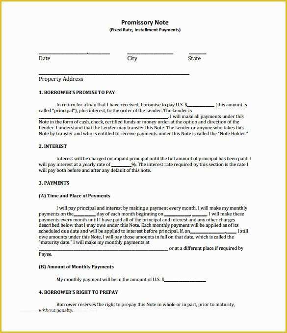 Free Promissory Note Template for A Vehicle Of Promissory Note Template – 27 Free Word Pdf format