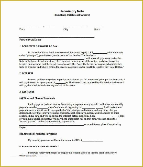 Promissory Note California Template