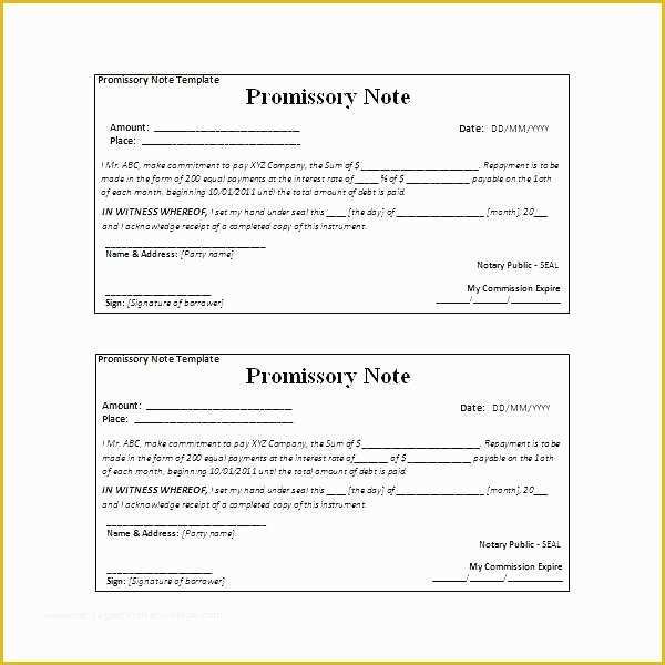 Free Promissory Note Template for A Vehicle Of Simple Promissory Note Template Promissory Note Simple