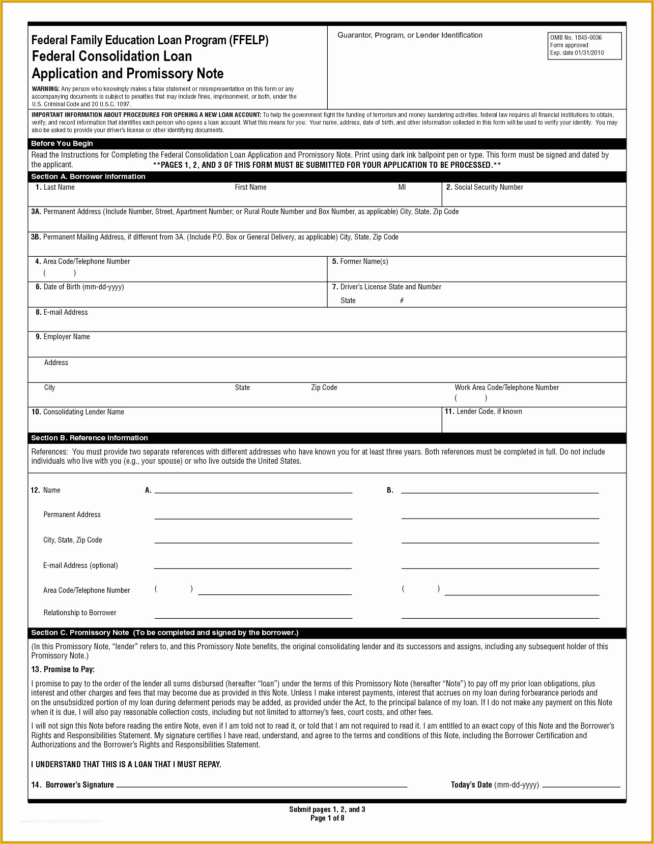 Free Promissory Note Template for Personal Loan Of 8 Free Promissory Note Template for Personal