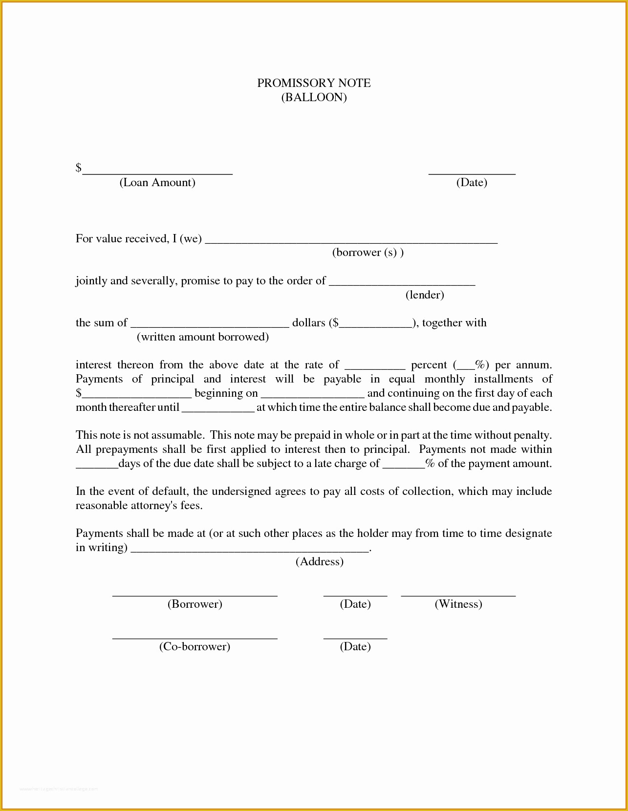 Free Promissory Note Template for Personal Loan Of 8 Free Promissory Note Template for Personal