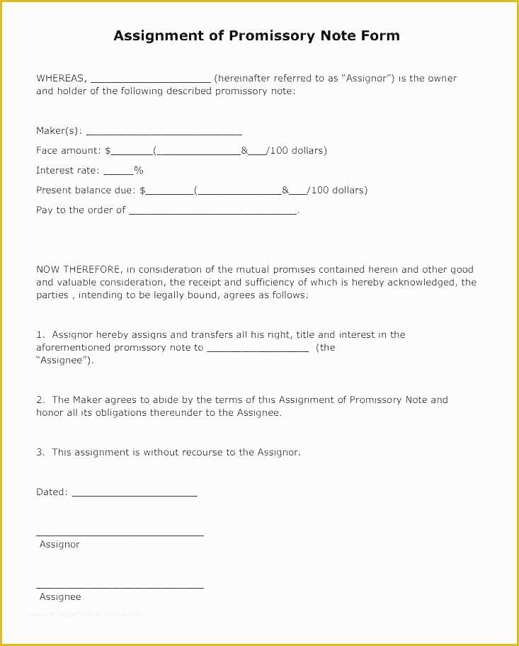 Free Promissory Note Template for Personal Loan Of Free Promissory Note Template for Personal Loan Printable