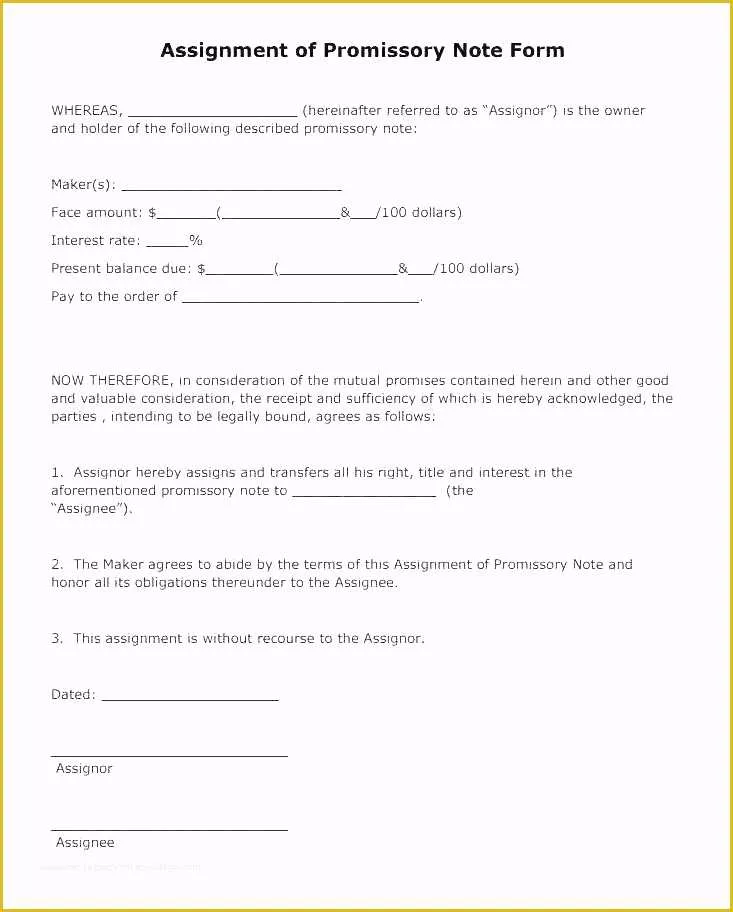 Free Promissory Note Template for Personal Loan Of Free Promissory Note Template for Personal Loan Printable