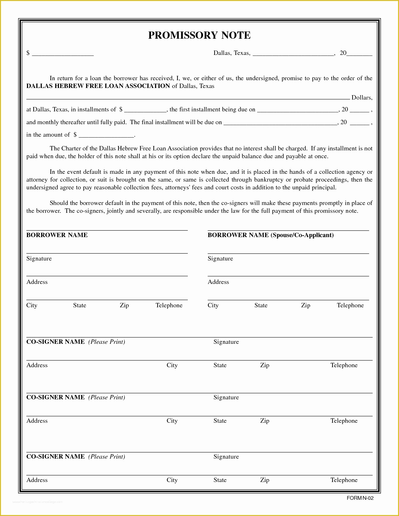 Free Promissory Note Template Georgia Of 6 Promissory Note Template Pdf