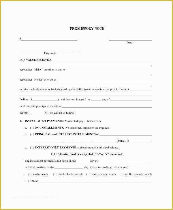 Free Promissory Note Template Georgia Of Free Promissory Note Templates Free Promissory Free