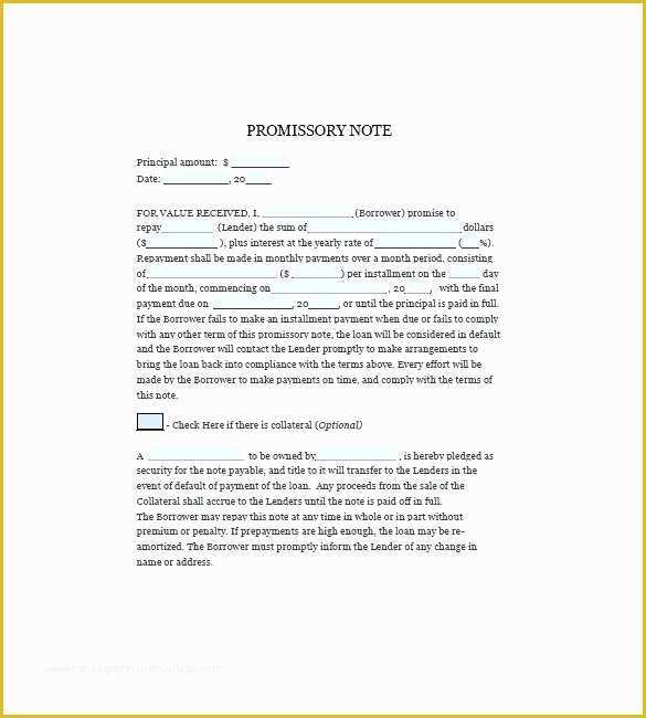 Free Promissory Note Template Georgia Of Free Promissory Note Templates Free Promissory Free