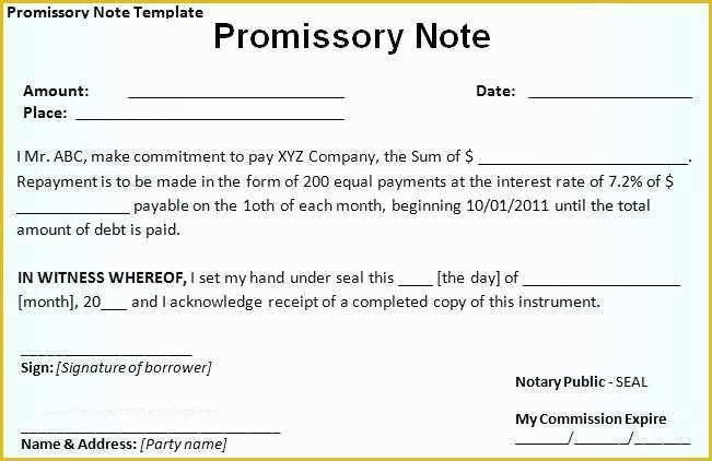 Free Promissory Note Template Georgia Of Free Promissory Note Templates Free Promissory Free