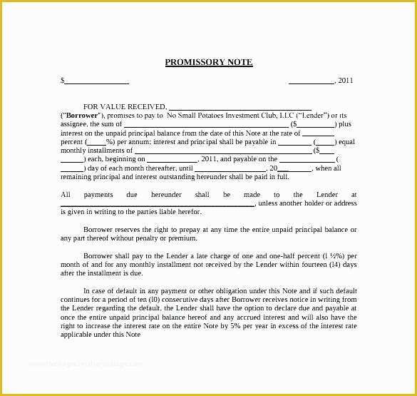 Free Promissory Note Template Georgia Of Free Promissory Note Templates Free Promissory Free