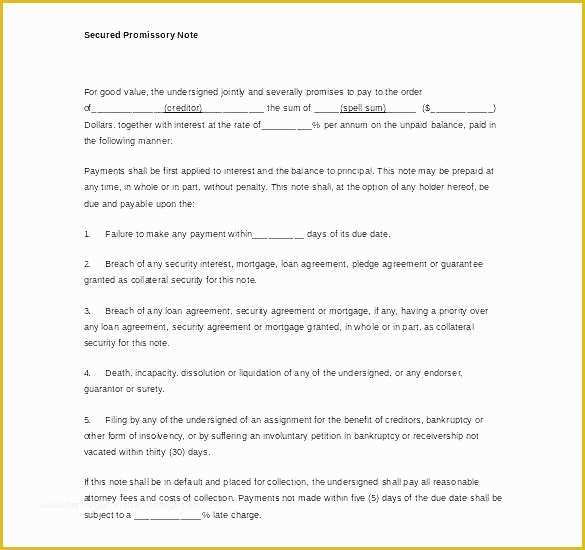 Free Promissory Note Template Georgia Of Writing A Promissory Note Templates formats Promissory