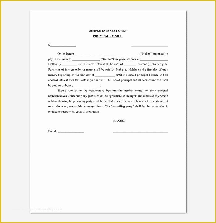 Free Promissory Note Template Illinois Of Unsecured Promissory Note Template why You Should Not Go