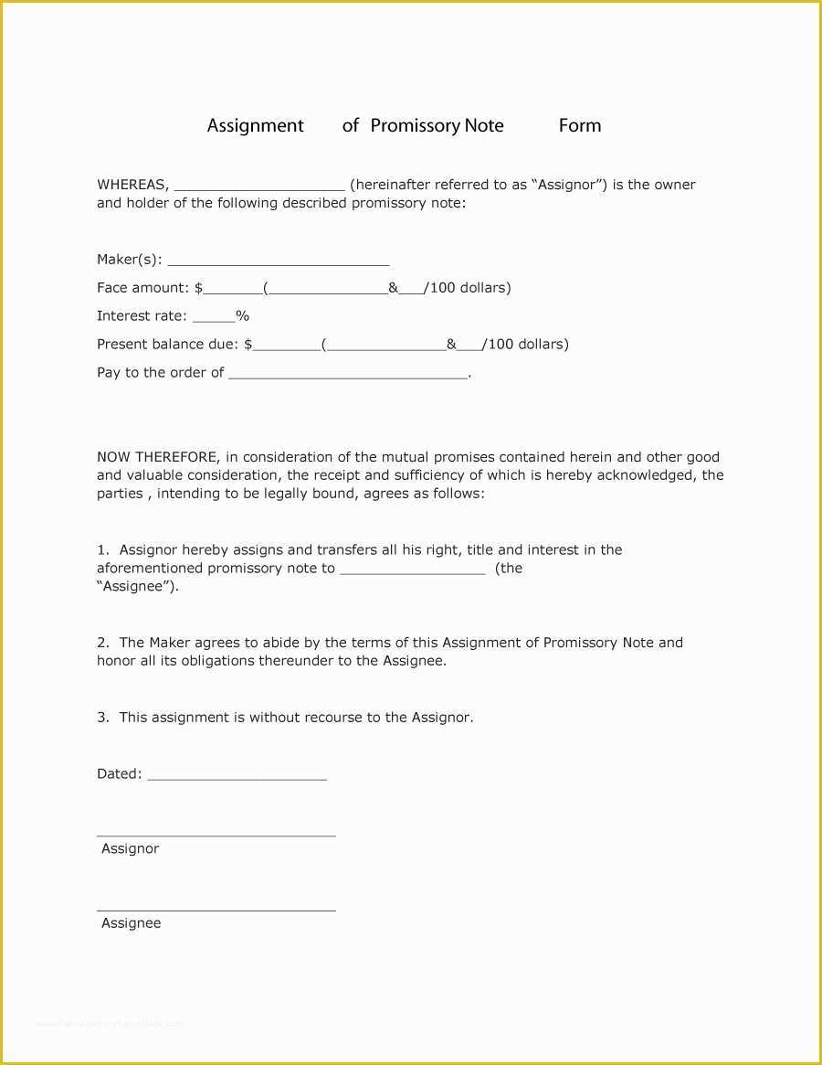 Free Promissory Note Template Of 45 Free Promissory Note Templates & forms [word & Pdf