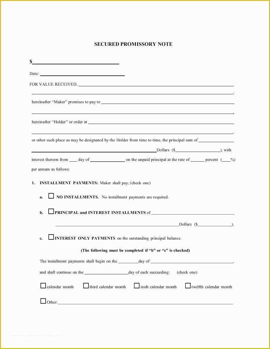 Free Promissory Note Template Of 45 Free Promissory Note Templates &amp; forms [word &amp; Pdf]