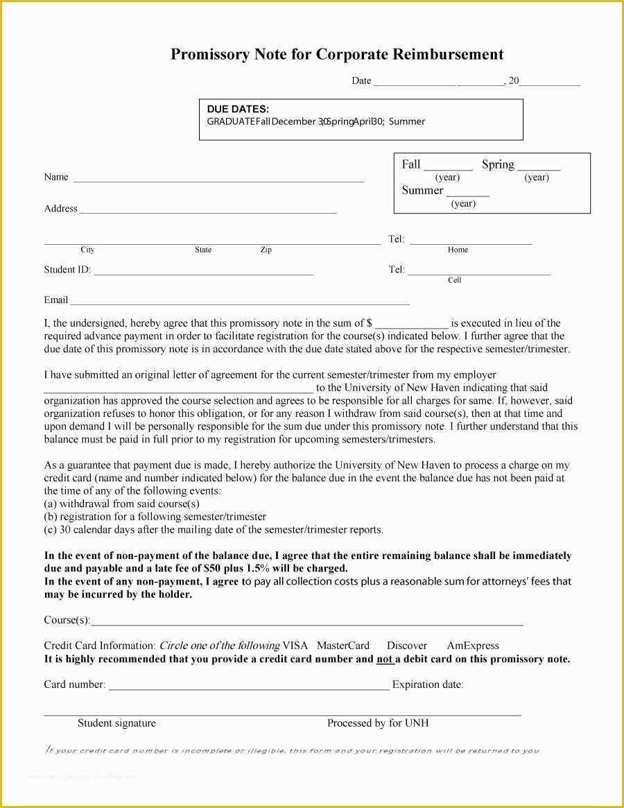 Free Promissory Note Template Of 45 Free Promissory Note Templates &amp; forms [word &amp; Pdf