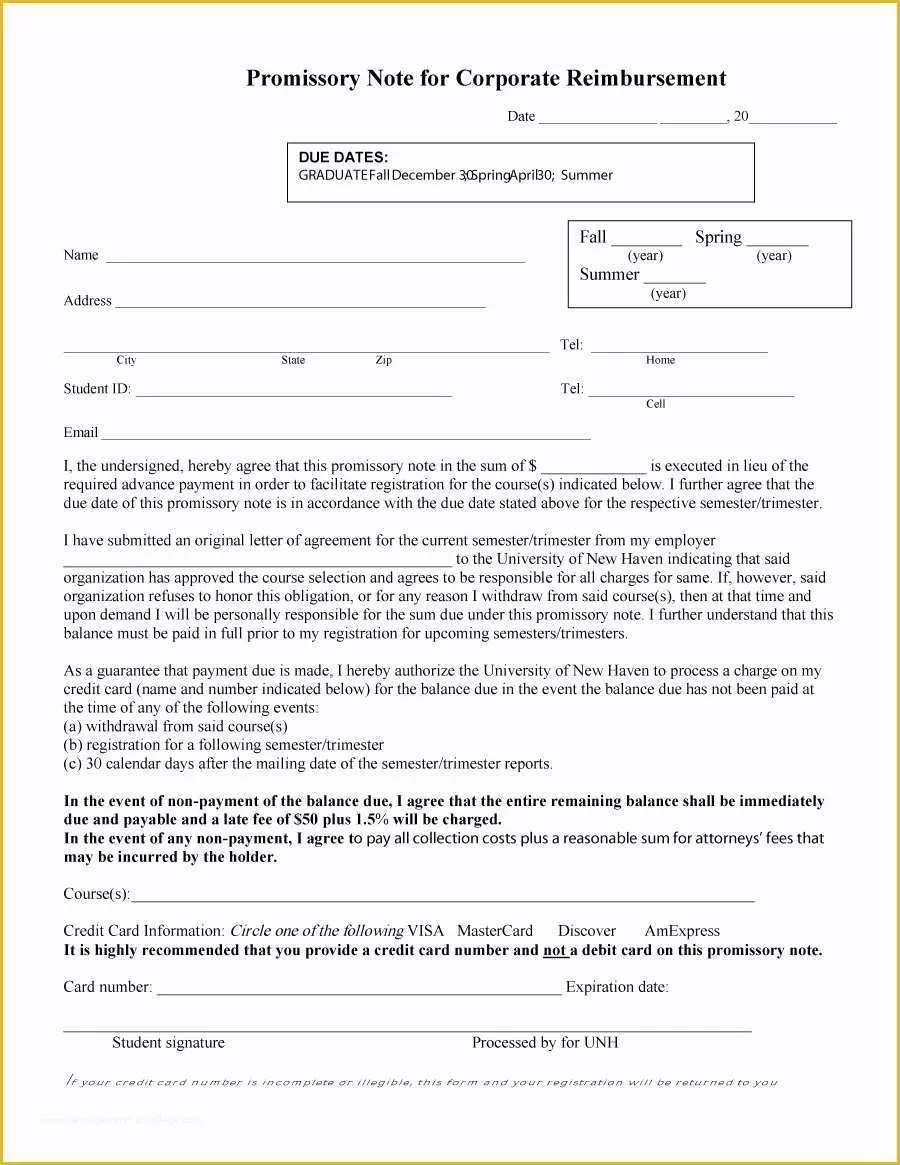 Free Promissory Note Template Of 45 Free Promissory Note Templates & forms [word & Pdf