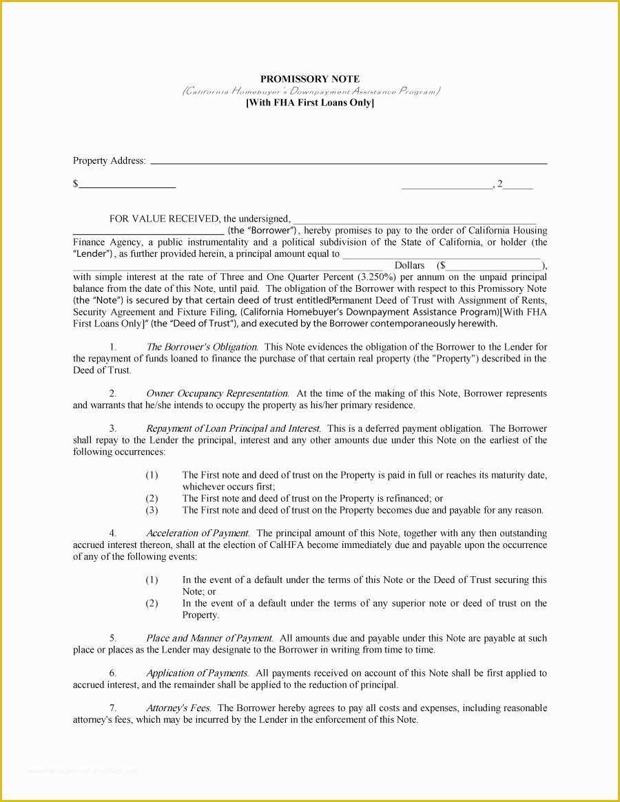 Free Promissory Note Template Of 45 Free Promissory Note Templates & forms [word & Pdf