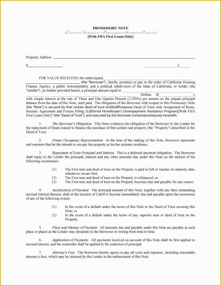 Free Promissory Note Template Of 45 Free Promissory Note Templates &amp; forms [word &amp; Pdf