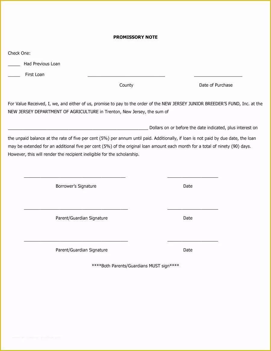 Free Promissory Note Template Of 45 Free Promissory Note Templates & forms [word & Pdf]