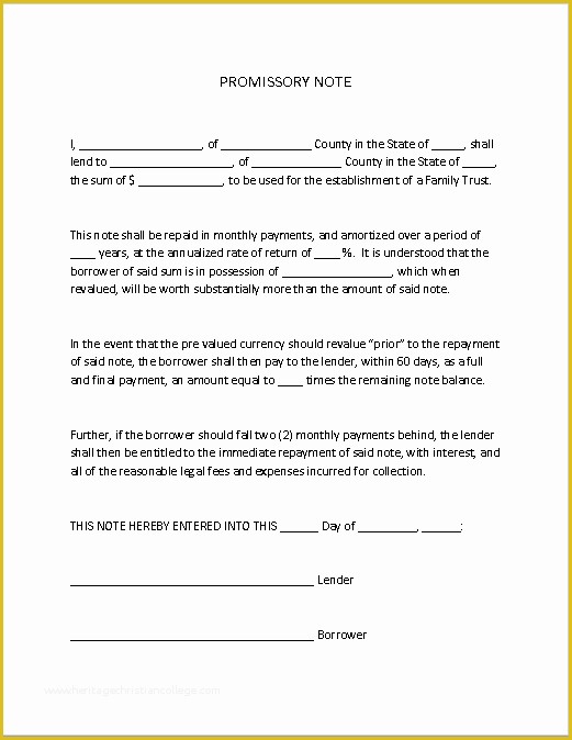 Free Promissory Note with Collateral Template Of 43 Free Promissory Note Samples & Templates Ms Word and