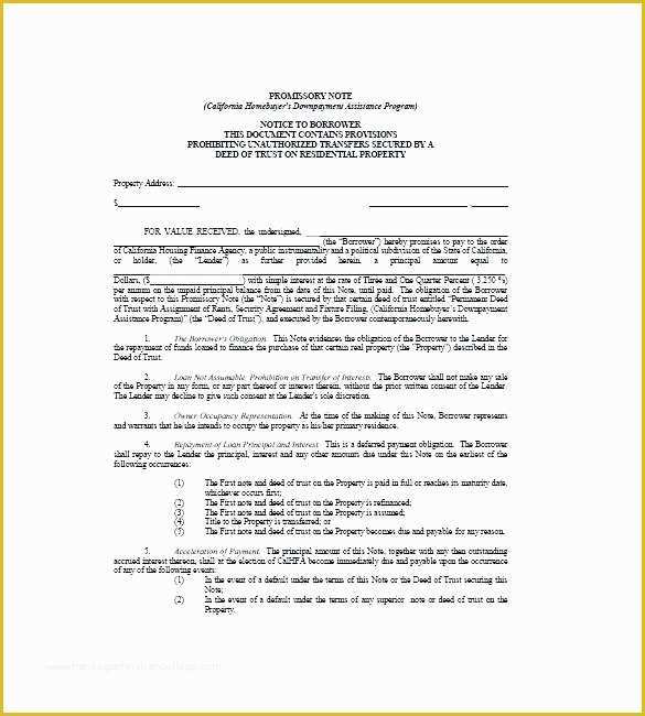 Free Promissory Note with Collateral Template Of Free Promissory Note with Collateral Template – Hafer