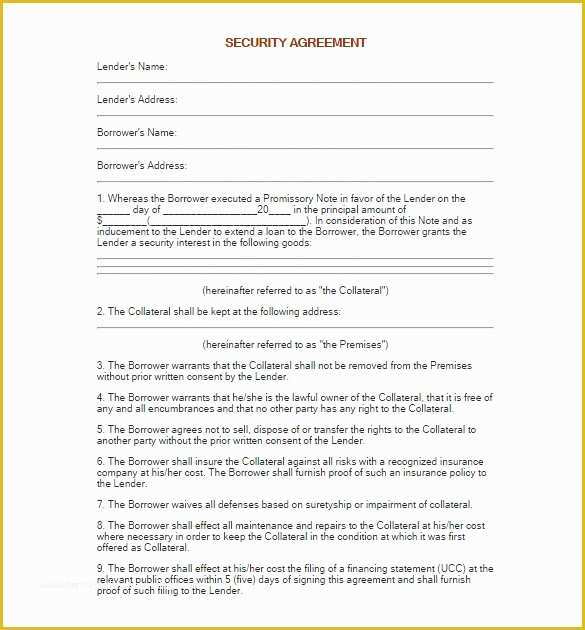 Free Promissory Note with Collateral Template Of Promissory Note Template – 27 Free Word Pdf format